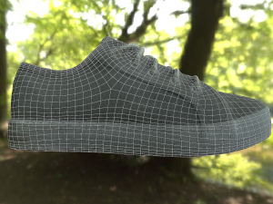 pair of summer shoes low poly 3D मॉडल