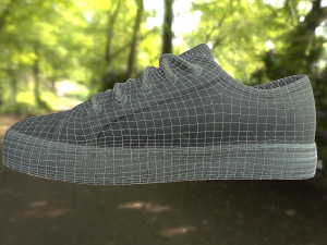 pair of summer shoes low poly 3D मॉडल