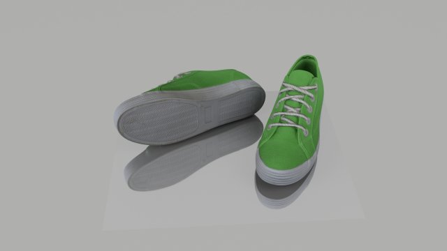 pair of summer shoes low poly 3D 모델 .c4d .max .obj .3ds .fbx .stl .blend 