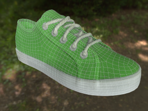 pair of summer shoes low poly 3D 모델