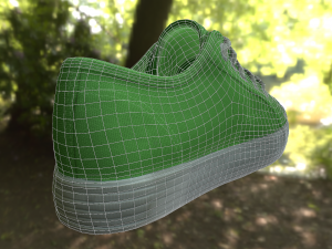 pair of summer shoes low poly 3D 모델