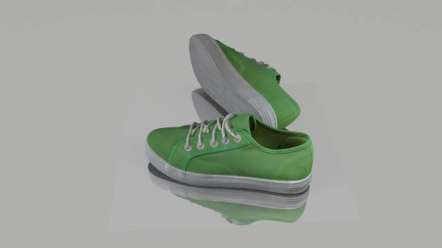 pair of summer shoes low poly 3D Model .c4d .max .obj .3ds .fbx .stl .blend 