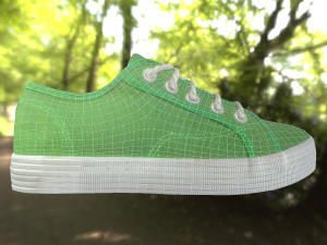 pair of summer shoes low poly 3D Model