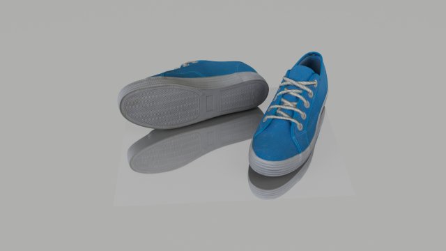 pair of spring shoes low poly Modelo 3D .c4d .max .obj .3ds .fbx .stl .blend 
