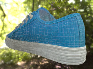 pair of spring shoes low poly 3D Model