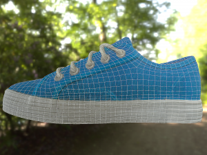 pair of spring shoes low poly Modelo 3D