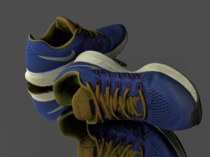 pair of sneaker shoes 3D Модель