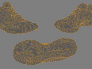 pair of sneaker shoes 3D Модель