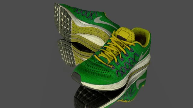 pair of sneaker shoes 3D Model .c4d .max .obj .3ds .fbx .stl .blend 