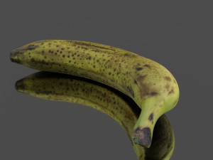 banana low poly Model 3D