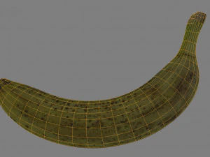 banana low poly 3D Model