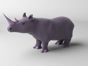 pack of 9 low poly animals 3D 모델