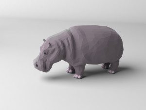 pack of 9 low poly animals 3D 모델