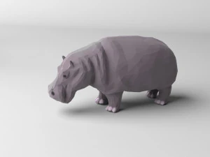 pack of 9 low poly animals 3D Model