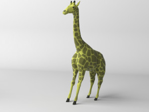 pack of 9 low poly animals 3D 모델