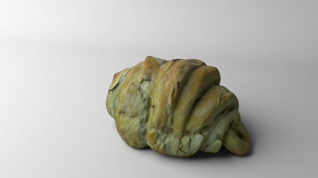 croissant low poly 3D 模型 .c4d .max .obj .3ds .fbx .stl .blend