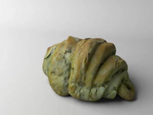크로와상 로우 폴리 3D 모델