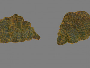 croissant low poly 3D 模型