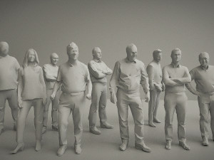 10 low poly people vol 2 3D Модель
