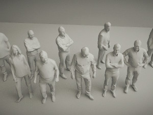 10 low poly people vol 2 3D Модель