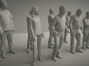 10 low poly people vol 2 3D Модель