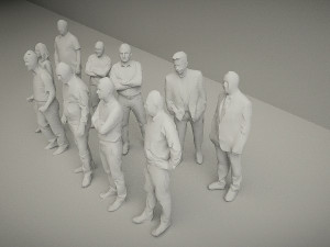10 low poly people vol 2 3D Модель