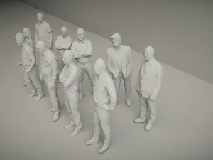 10 low poly people vol 2 3D Model