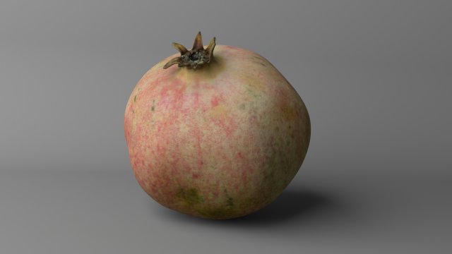 pomegranate low poly 3D-Modell .c4d .max .obj .3ds .fbx .stl .blend 