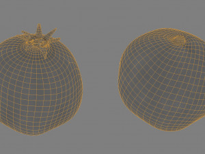 pomegranate low poly 3D-Modell