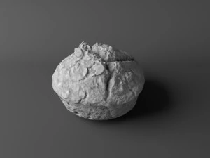 little bread low poly 3D Model