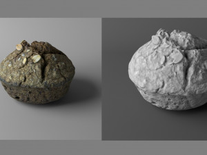 little bread low poly Modèle 3D