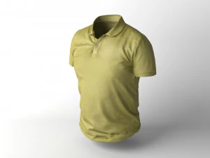 tee shirt low poly Modèle 3D