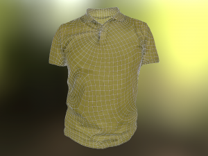 t-shirt low poly Modelo 3D