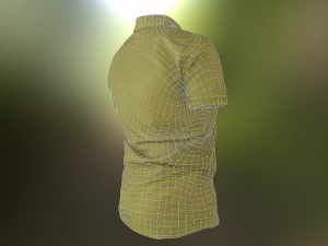 t-shirt low poly Modelo 3D