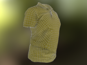 t-shirt low poly Modelo 3D