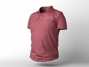t-shirt low poly 3D 모델