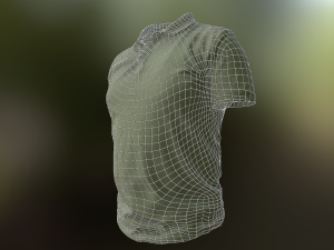 t-shirt low poly 3D-Modell
