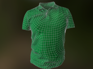 t-shirt low poly Modelo 3D