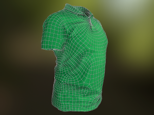 t-shirt low poly Modelo 3D