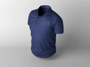 camiseta baja poli Modelo 3D