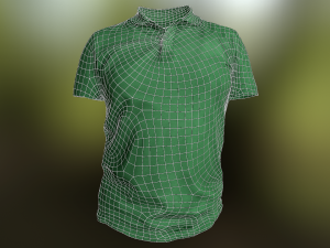 t-shirt low poly Modelo 3D