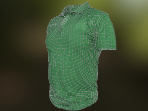 t-shirt low poly Modelo 3D