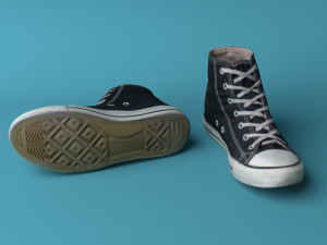 converse shoes 3D Model