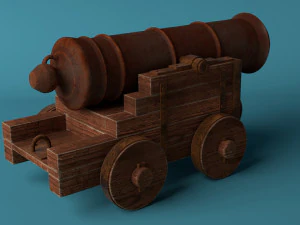 medieval cannon 3D Model
