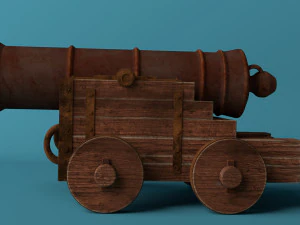 medieval cannon 3D Model