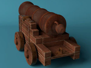 medieval cannon 3D Model