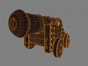 medieval cannon 3D Model