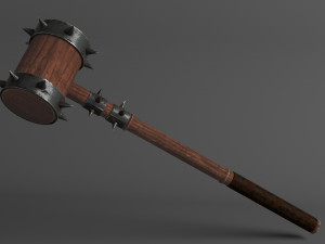 medieval mace low poly 3D Model