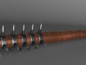 medieval spiked war club Modelo 3D