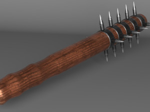 medieval spiked war club Model 3D